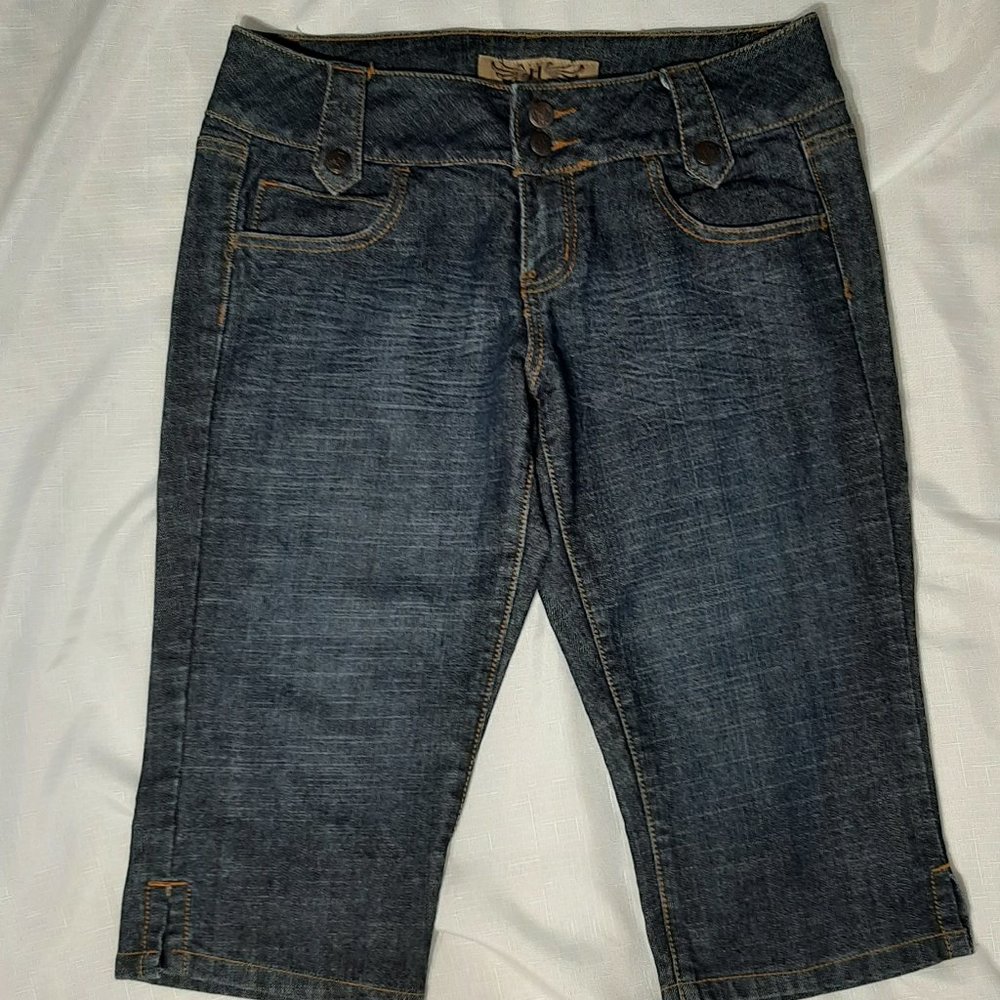HINT Women`s  Capri Dark Wash (9)